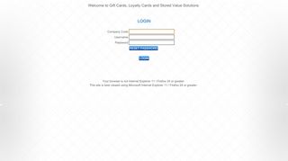 
                            1. Login - Gift Cards, Loyalty Cards and Stored Value Solutions