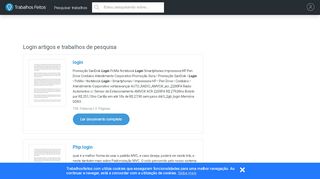 
                            4. Login Grátis Artigos Acadêmicos - Trabalhos Feitos
