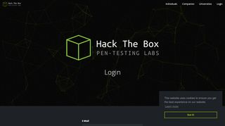 
                            1. Login :: Hack The Box :: Penetration Testing Labs