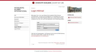 
                            3. Login HAImail - Alumniportal der Universität …