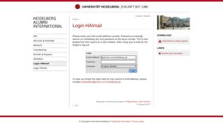 
                            3. Login HAImail - alumniportal-heidelberg.de