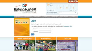 
                            4. Login | Hancock-Wood Electric Cooperative