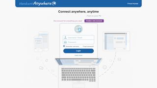
                            2. Login - Handcent Anywhere