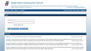 
                            11. Login | Head Start Community Forum