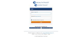 
                            2. Login - HealthTrust