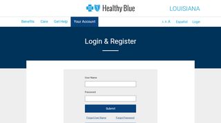 
                            7. Login | Healthy Blue Louisiana Medicaid