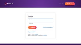 
                            8. Login - Heap | Mobile and Web Analytics