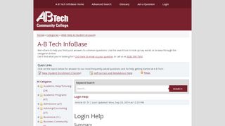 
                            7. Login Help - A-B Tech InfoBase