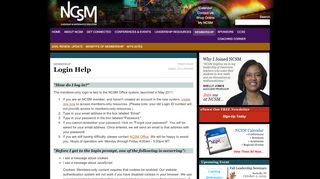 
                            1. Login Help - NCSM