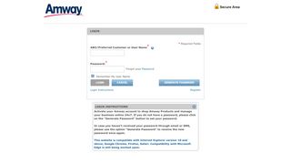 
                            5. Login Help Page | Amway India