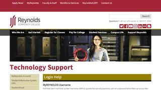 
                            3. Login Help | Reynolds Community College