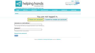 
                            11. Login - Helping Hands Foundation, Inc.