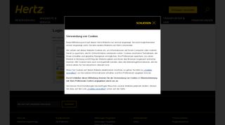 
                            4. Login - Hertz