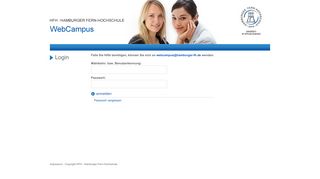 
                            2. Login - HFH WebCampus - Hamburger Fern-Hochschule