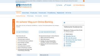 
                            10. Login Hinweis - Volksbank eG Bad Laer-Borgloh-Hilter-Melle