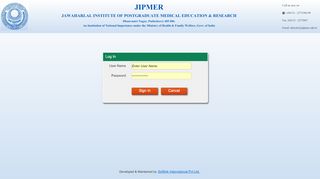 
                            3. :: Login - his.jipmer.edu.in:8080