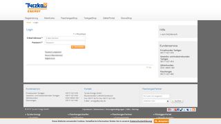 
                            2. Login / Home - Tyczka Energy - Onlineservice - Tyczka Energy