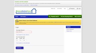 
                            4. Login - Homechoice Lincs