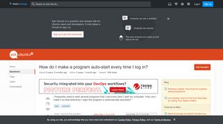 
                            3. login - How do I make a program auto-start every time I ...
