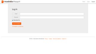 
                            3. Login - HowDidiDo Passport