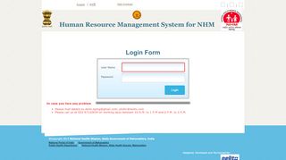 
                            8. Login : Human Resource Management System for NRHM