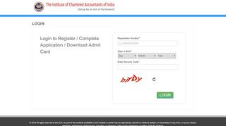 
                            2. Login - ICAI Computer Based Test