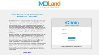
                            1. Login iClinic - MDLand