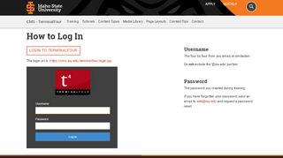 
                            10. Login | Idaho State University