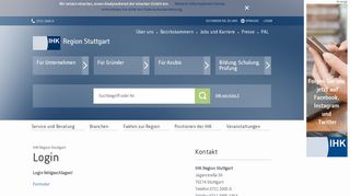 
                            1. Login - IHK Region Stuttgart