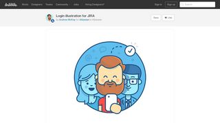 
                            7. Login illustration for JIRA by Andrew McKay for Atlassian on Dribbble