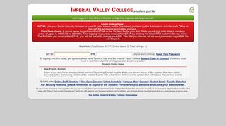 
                            10. Login - Imperial Valley College Student Portal