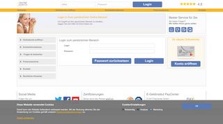 
                            9. Login in Ihren persönlichen Online-Bereich - onlinekonto.de