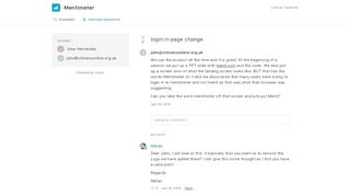
                            11. login in page change | Feature Requests - mentimeter.canny.io