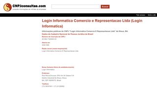 
                            5. Login Informatica Comercio e Representacao Ltda …