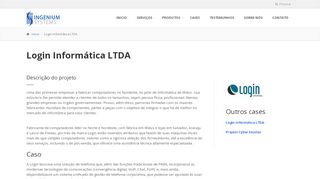 
                            2. Login Informática LTDA - Ingenium Systems