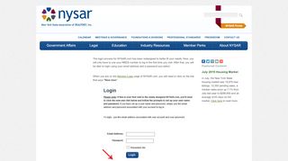 
                            2. Login Instructions for New User - NYSAR