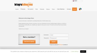 
                            2. Login | Integra Adhesives