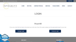 
                            10. Login - Integrity Employee Leasing