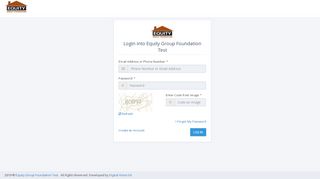 
                            1. Login into Equity Group Foundation Test