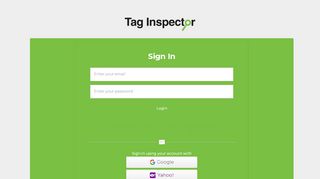 
                            7. Login into Tag Inspector