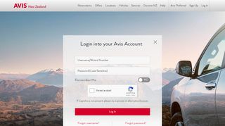 
                            9. Login into your Avis Account | Avis New Zealand