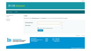 
                            3. Login - Intranet der IB GIS gGmbH