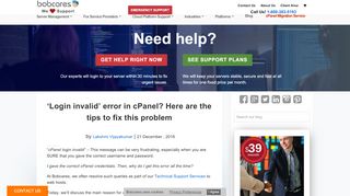 
                            2. 'Login invalid' error in cPanel? Here are the tips to fix this ...