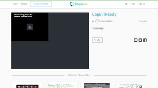 
                            2. Login iReady | Technology | ShowMe