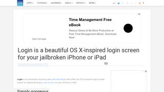 
                            3. Login is a beautiful OS X-inspired login screen for your jailbroken ...