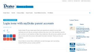 
                            3. Login issue with myDrake parent accounts - Drake University ...