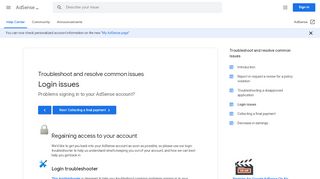 
                            4. Login issues - AdSense Help - Google Help