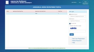 
                            3. Login - Jawaharlal Nehru University