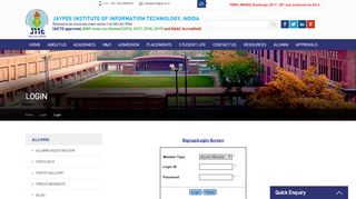 
                            2. Login | Jaypee Institue of information Technology - JIIT