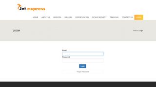 
                            4. Login - Jet Express